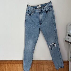 Abercrombie & Fitch Light Blue High-Rise Skinny Jeans